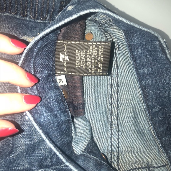 7 For All Mankind Denim Shorts - Picture 3 of 5